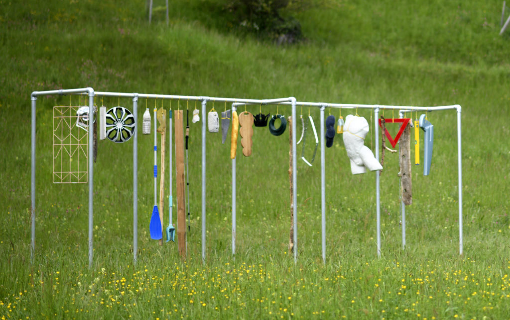 Le parc bellerin qui expose Bex et Arts. Photo : Chantal Dervey – 24 heures